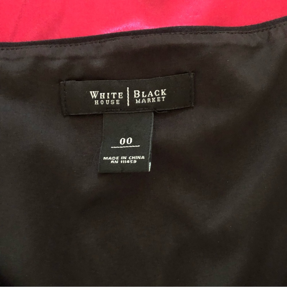 White House Black Market (WHBM) Sleeveless V Neck Embroidered Fit & Flare Dress - Picture 9 of 12